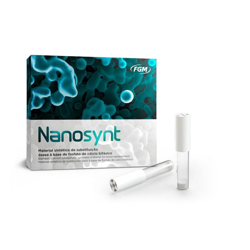 Enxerto Ósseo Sintético Nanosynt 200 a 500um - 2x0,27cc ≈ 0,50g 2